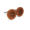 Vintage Wooden Cufflinks For Mens Shirt Business Wedding Party Festival Gift