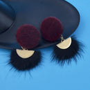 Handmade Two Style Pom Pom Stud Earrings Ear Fashion Women Warm Jewelry