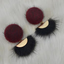 Handmade Two Style Pom Pom Stud Earrings Ear Fashion Women Warm Jewelry