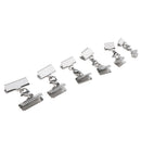 6pcs Necklace Clamps Clip Ribbon Ends Over Crimp Cord Caps Lobster Clasps