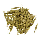 100 Piece Metal Feather Shape Pendants Charms Bracelet Necklace Making Jewelry DIY