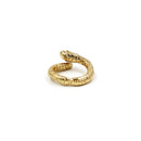 Snake Shape Open Ring Electroplate Ring Women Fashion Adjustable Band Gold Lady Jewelry