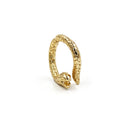 Snake Shape Open Ring Electroplate Ring Women Fashion Adjustable Band Gold Lady Jewelry