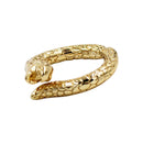 Snake Shape Open Ring Electroplate Ring Women Fashion Adjustable Band Gold Lady Jewelry
