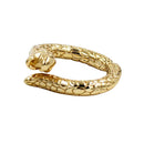 Snake Shape Open Ring Electroplate Ring Women Fashion Adjustable Band Gold Lady Jewelry