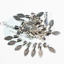 30 Pcs Oval Net Tibetan Silver Glue-on Flat Pad Bails Settings Pendants