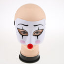 Half Face Clown Cosplay Mask Costume Festival Funny Adults Hand Painted Mask