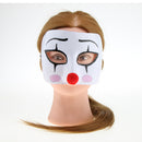 Half Face Clown Cosplay Mask Costume Festival Funny Adults Hand Painted Mask
