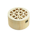 3Pcs Flower And Flower Hollow Pattern Cap Plain Wood Jewelry Case Storage Box Memorial Keepsake Box Gift for Women Men