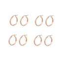 4 Pieces 25mm Mixed Color Loop Round Hoop Earrings Charms Bridal Jewelry