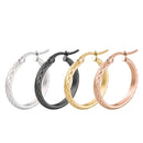 4 Pieces 25mm Mixed Color Loop Round Hoop Earrings Charms Bridal Jewelry