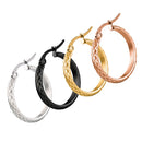 4 Pieces 25mm Mixed Color Loop Round Hoop Earrings Charms Bridal Jewelry