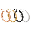 4 Pieces 25mm Mixed Color Loop Round Hoop Earrings Charms Bridal Jewelry