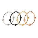 4 Pieces 316L Stainless Steel Hoop Earrings for Women Huggie for Sensitive Ears