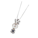 Women Girls Fashion Crystal Cute Rabbit Pendant Long Sweater Chain Necklace Silver