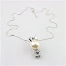 Women Girls Fashion Crystal Cute Rabbit Pendant Long Sweater Chain Necklace Silver