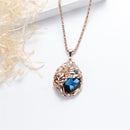 Fancy Crystal Pendant Water Drop Pendant Sweater Clothing Chain Necklace