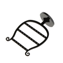 3pcs Black Acrylic Earring Drop Holder Jewelry Organizer Stand Display Rack