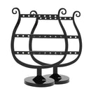 3pcs Black Acrylic Earring Drop Holder Jewelry Organizer Stand Display Rack