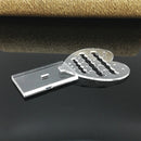 3 Pieces Clear Heart Acrylic Hook Stud Earrings Jewelry Display Organizer