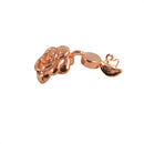 5pcs Rose Flower Magnetic Clasps Hooks Connectors Jewelry Findings Rose Gold