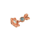 5pcs Rose Flower Magnetic Clasps Hooks Connectors Jewelry Findings Rose Gold