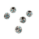 5pcs Big Hole Crystal Charms Beads Big For Jewelry Making Beads Fit Bracelet