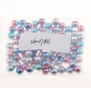 50 Pieces 8mm Colorful Round Plastic Pearl Loose Spacer Beads Jewelry Craft