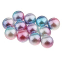 50 Pieces 8mm Colorful Round Plastic Pearl Loose Spacer Beads Jewelry Craft