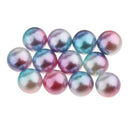 50 Pieces 8mm Colorful Round Plastic Pearl Loose Spacer Beads Jewelry Craft