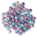 50 Pieces 8mm Colorful Round Plastic Pearl Loose Spacer Beads Jewelry Craft