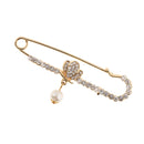 Hijab Large Strong Safety Pins with Pearl Tassel for Women Men's Clothing