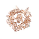 Christmas Enamel Flower Garland Crystal Rhinestone Brooch Pin Jewelry Gift
