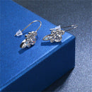 Silver Tone Platinum Plated Crystal Hook Dangle Drop Earrings For Women Girl