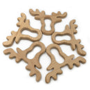 Handmade Natural Wooden Deer Elk Head Shape Baby Teether Teething Toy Shower