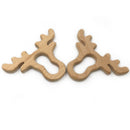 Handmade Natural Wooden Deer Elk Head Shape Baby Teether Teething Toy Shower