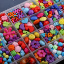 590 Pieces Acrylic DIY Jewelry Creative Kit Jewelry Finding for Kids Necklace Earings Bracelet Making