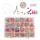 590pcs Bulk Acrylic Beads Kids Creative Kit Making Necklace Bracelet Toys