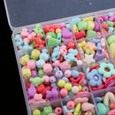 590pcs Bulk Acrylic Beads Kids Creative Kit Making Necklace Bracelet Toys