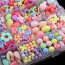 590pcs Bulk Acrylic Beads Kids Creative Kit Making Necklace Bracelet Toys