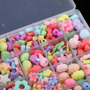 590pcs Bulk Acrylic Beads Kids Creative Kit Making Necklace Bracelet Toys
