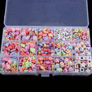 500 Pieces Colorful Acrylic DIY Jewelry Creative Kit Jewelry Finding for Kids Necklace Earings Bracelet Making