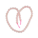 8mm Pink Faceted Round Quartz Gemstone Loose Spacer Beads 15'' Strand Craft for Jewelry Making