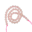 8mm Pink Faceted Round Quartz Gemstone Loose Spacer Beads 15'' Strand Craft for Jewelry Making