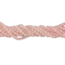 8mm Pink Faceted Round Quartz Gemstone Loose Spacer Beads 15'' Strand Craft for Jewelry Making