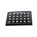 12 Pair Sparkling Fashion Crystal Round Magnetic Clip On 6mm Fake Stud Earring for Men/Women
