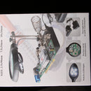 2.5X 7.5X 10X LED Magnifier Desk Lamp for Hobby Crafts Inspection Reading