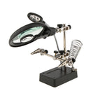 2.5X 7.5X 10X LED Magnifier Desk Lamp for Hobby Crafts Inspection Reading