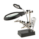 2.5X 7.5X 10X LED Magnifier Desk Lamp for Hobby Crafts Inspection Reading