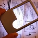 LED 3X 6X Square Handheld Reading Magnifying Glass Lens Jeweler Watch Repair